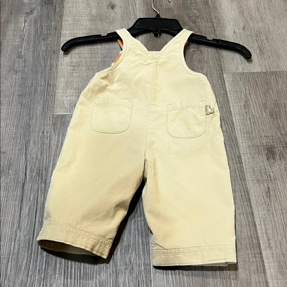 HTF Gymboree Vintage Kangaroo print overalls with stuffed kangaroo size 3-6M